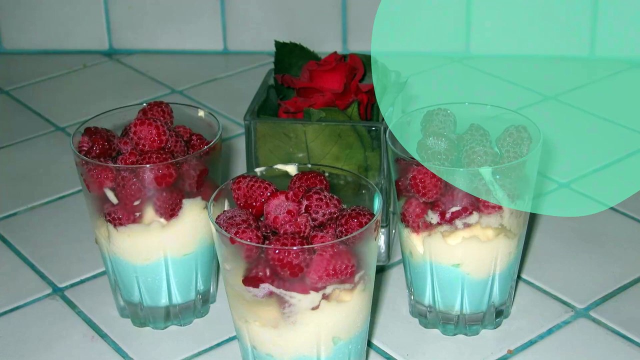 Tiramisu curaçao - framboises