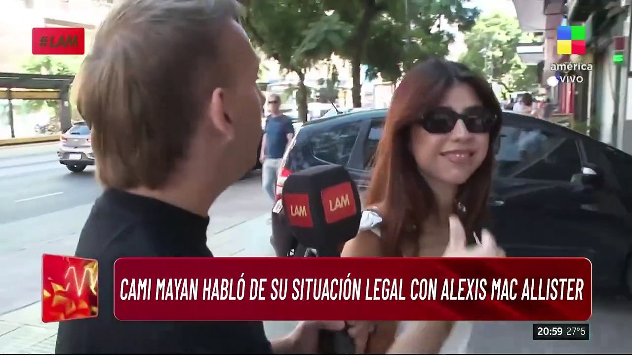 Cami Mayan sobre el conflicto judicial con Alexis Mac Allister