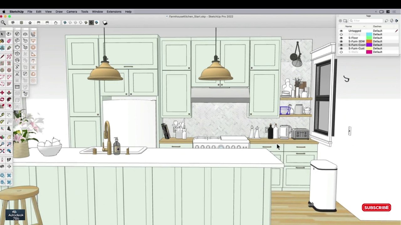Modeling For V - Ray Randomization in Sketchup Part 07  #interiordesign #sketchup #civil3d #revit #3dmodeling #Autodesk #civil3d