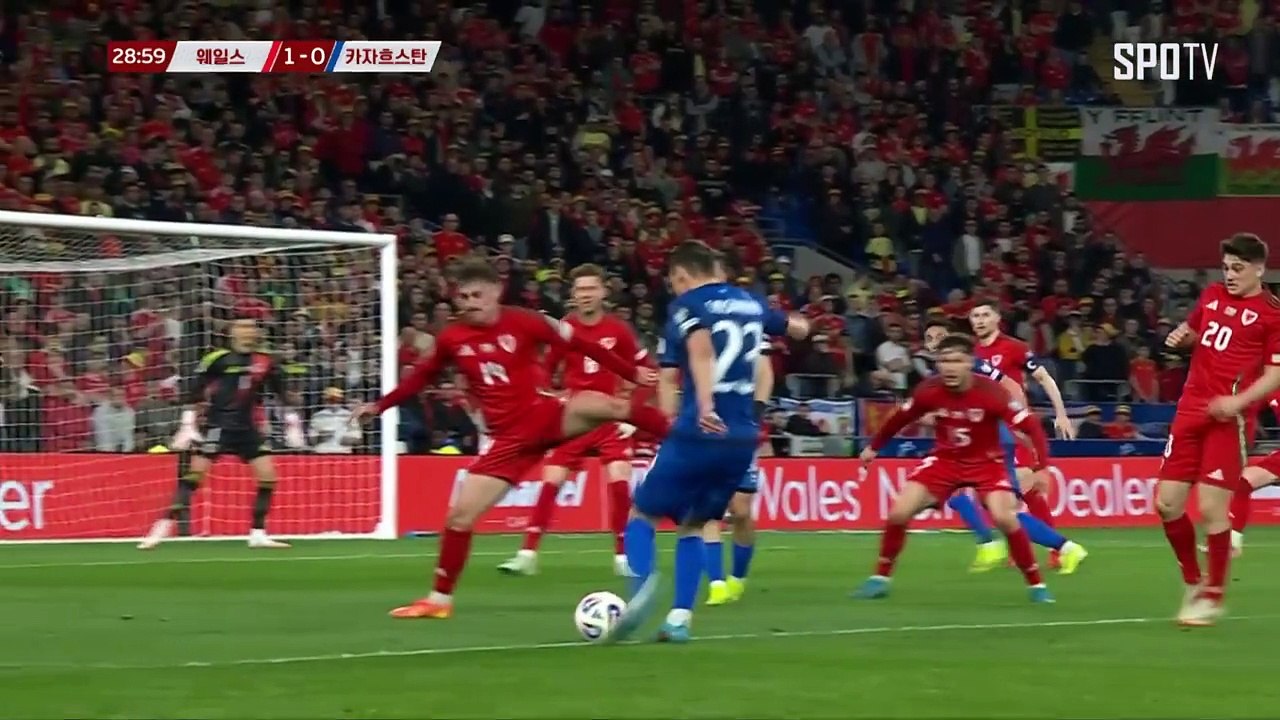 스포츠중계 빠른티비 [월드컵 유럽 예선] 웨일스 vs 카자흐스탄 하이라이트 2025.03.23 (일) 0445