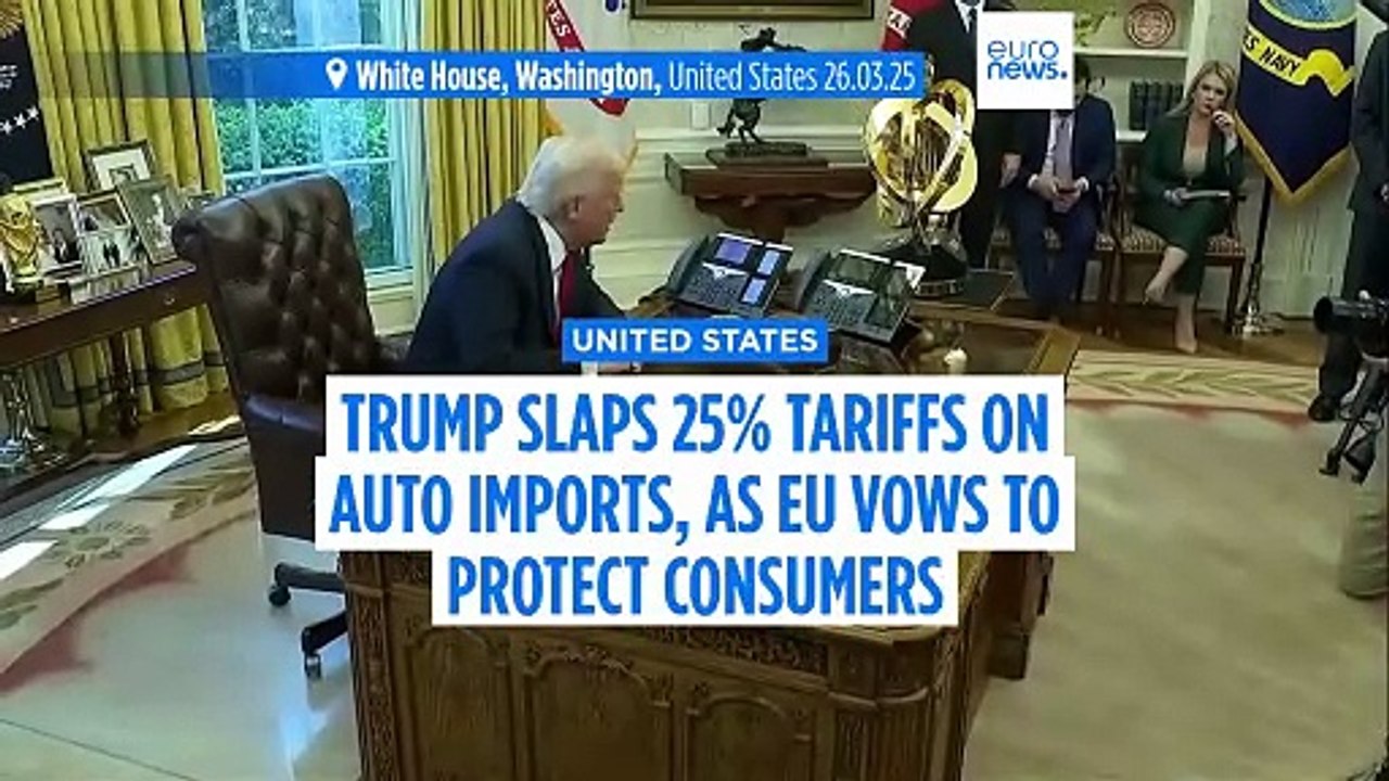 US President Donald Trump imposes 25% tariffs on all car imports