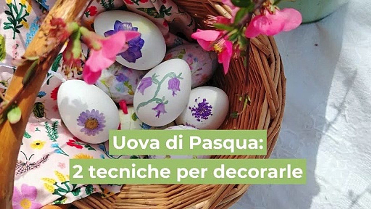 Uova di Pasqua: 2 tecniche semplici per decorarle