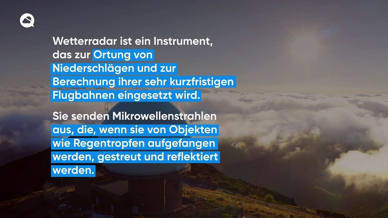 Was ist ein Wetterradar? Erklärung der Funktionsweise für Meteorologen
