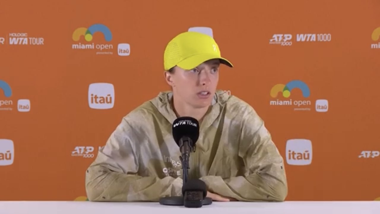 Tennis - Miami 2025 - Iga Swiatek lost against Alexandra Eala, 140st : "I don't want to think about it too long..."