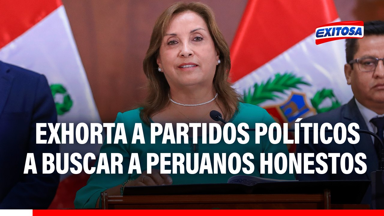 Elecciones 2026: Dina Boluarte exhorta a partidos políticos a buscar a peruanos honestos y con valores