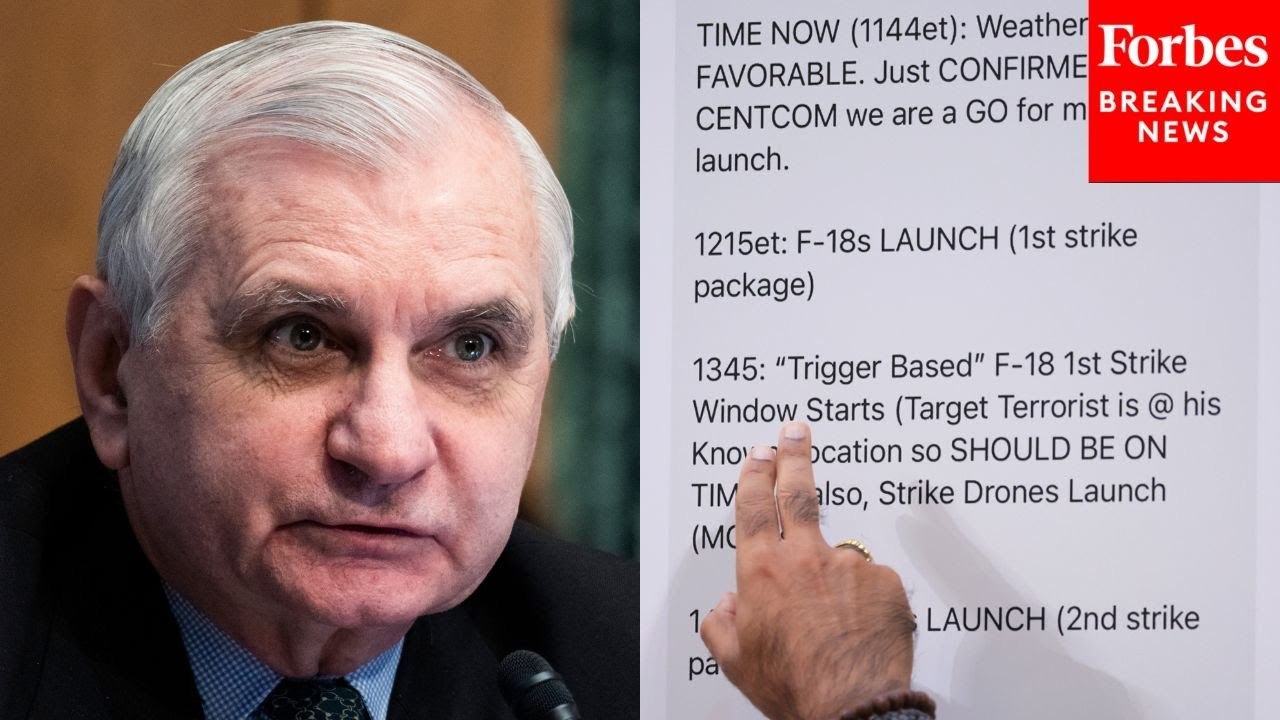 Reed Slams Admin. Over Signal Scandal: ‘One Of The Most Egregious Failures Of Operational Security’