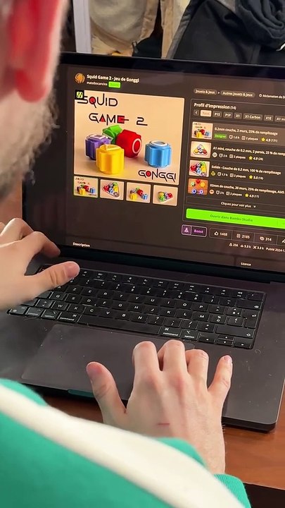 Impression 3D d'un jeu de Squid Game