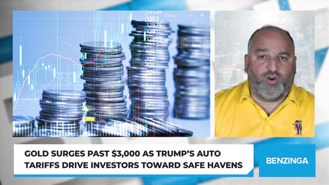 Gold Surges Past $3,000 As Trump’s Auto Tariffs Drive Investors Toward Safe Havens