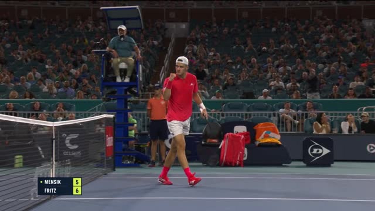 Miami - Mensik rejoint Djokovic en finale