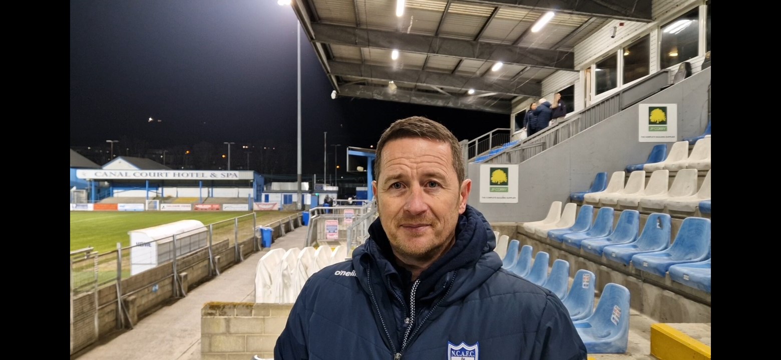 Darren Mullen Newry City v Ballinamallard United post-match
