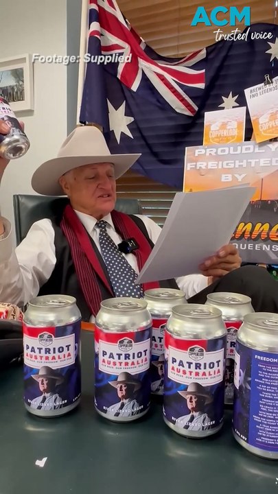 ‘Freedom in a can’: MP Bob Katter launches 'Patriot' beer
