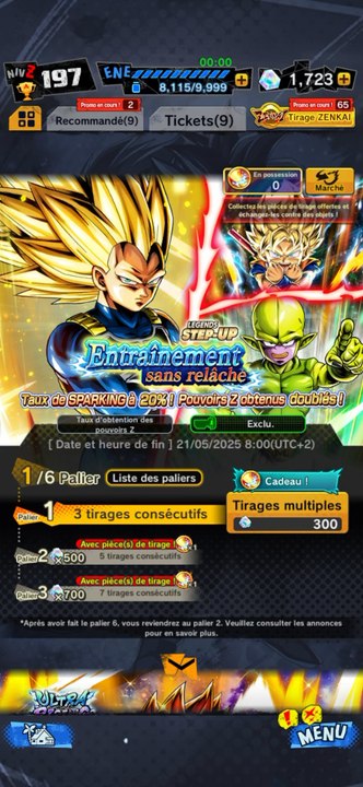 Invocation sur db legends