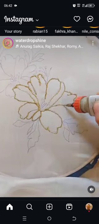 Fabric painting ideas/fabric painted dupatta