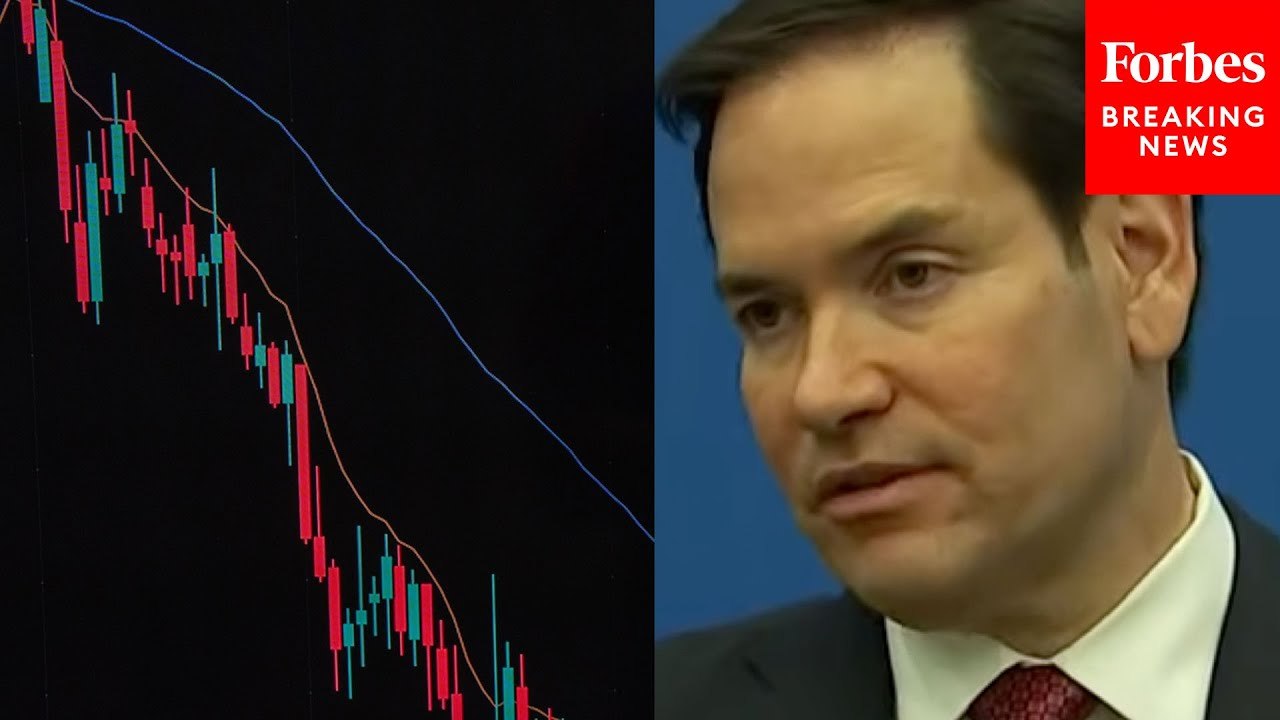 Marco Rubio Asked Point Blank About Crashing Markets Around The World