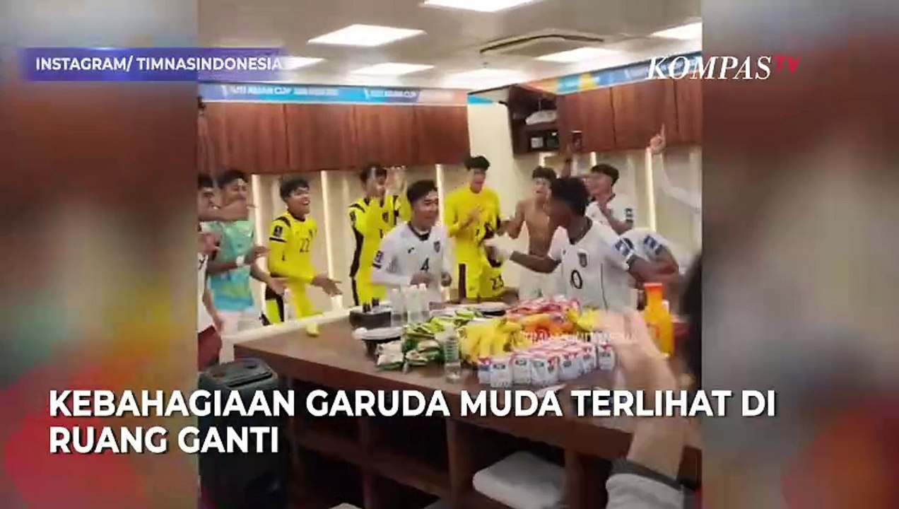 Suasana Ruang Ganti usai Timnas Indonesia U-17 Menang Lawan Korea Selatan
