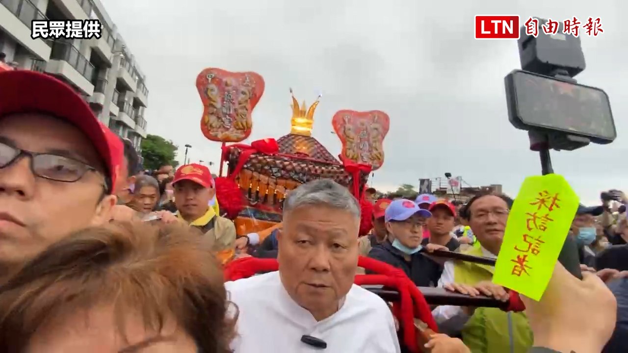 大甲媽祖比去年早40分鐘到彰化 顏清標12字回應（民眾提供）