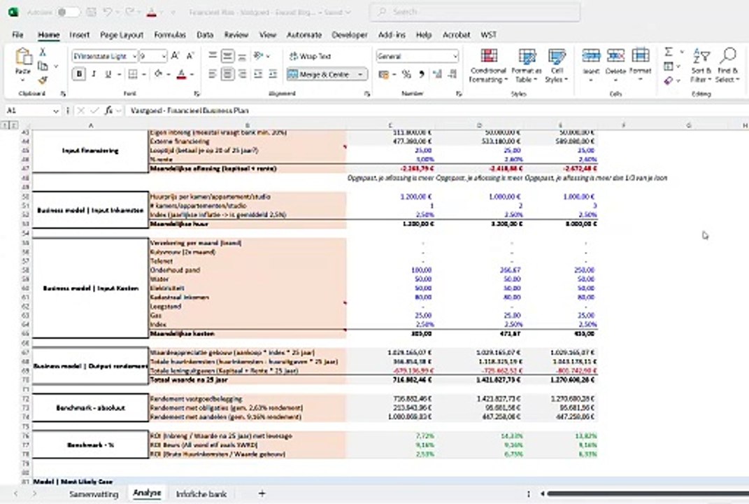 video excel sheet