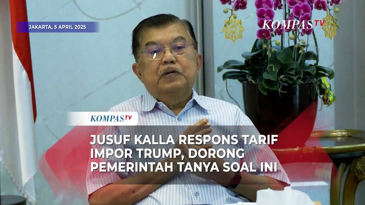 Respons Tarif Trump, Jusuf Kalla Minta Pemerintah Klarifikasi Angka 64 Persen