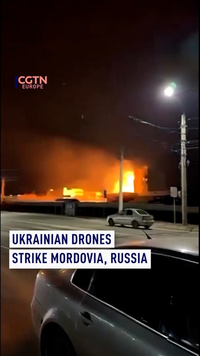 Ukrainian drones strike Mordovia, Russia