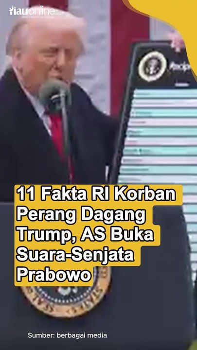 11 Fakta RI Korban Perang Dagang Trump, AS Buka Suara-Senjata Prabowo