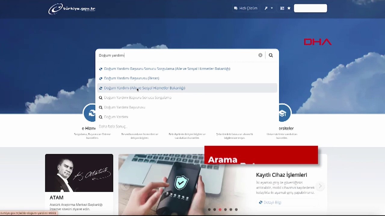 Doğum yardımı başvuruları başladı