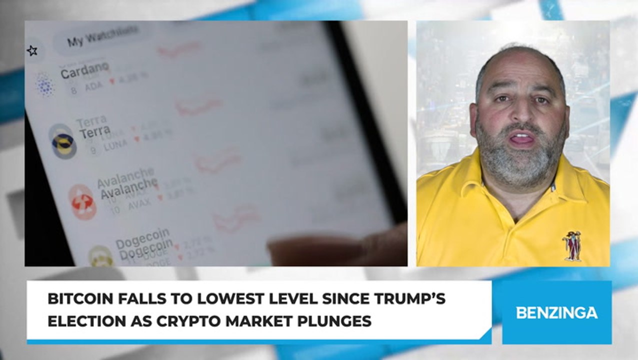 Bitcoin Falls To Lowest Level Since Trump’s Election As Crypto Market Plunges