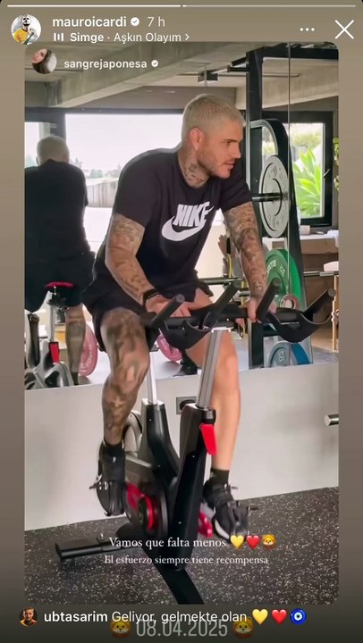 Mauro Icardi entrenamiento