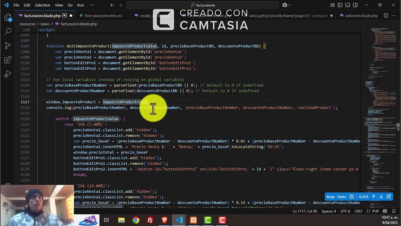 Arreglar un bug utilizando una IA con Copilot VScode