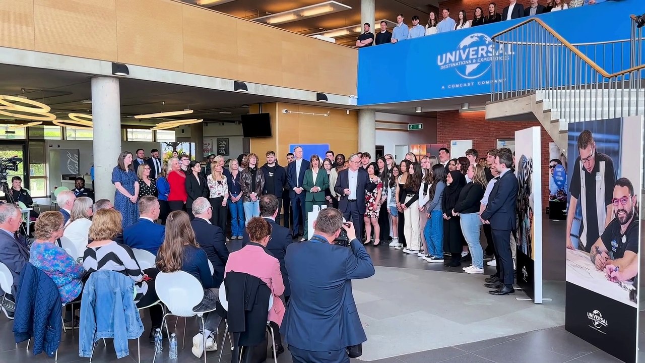 Universal Studios UK: Prime Minister, Chancellor of the Exchequer and Universal execs visit Bedford to announce new theme park