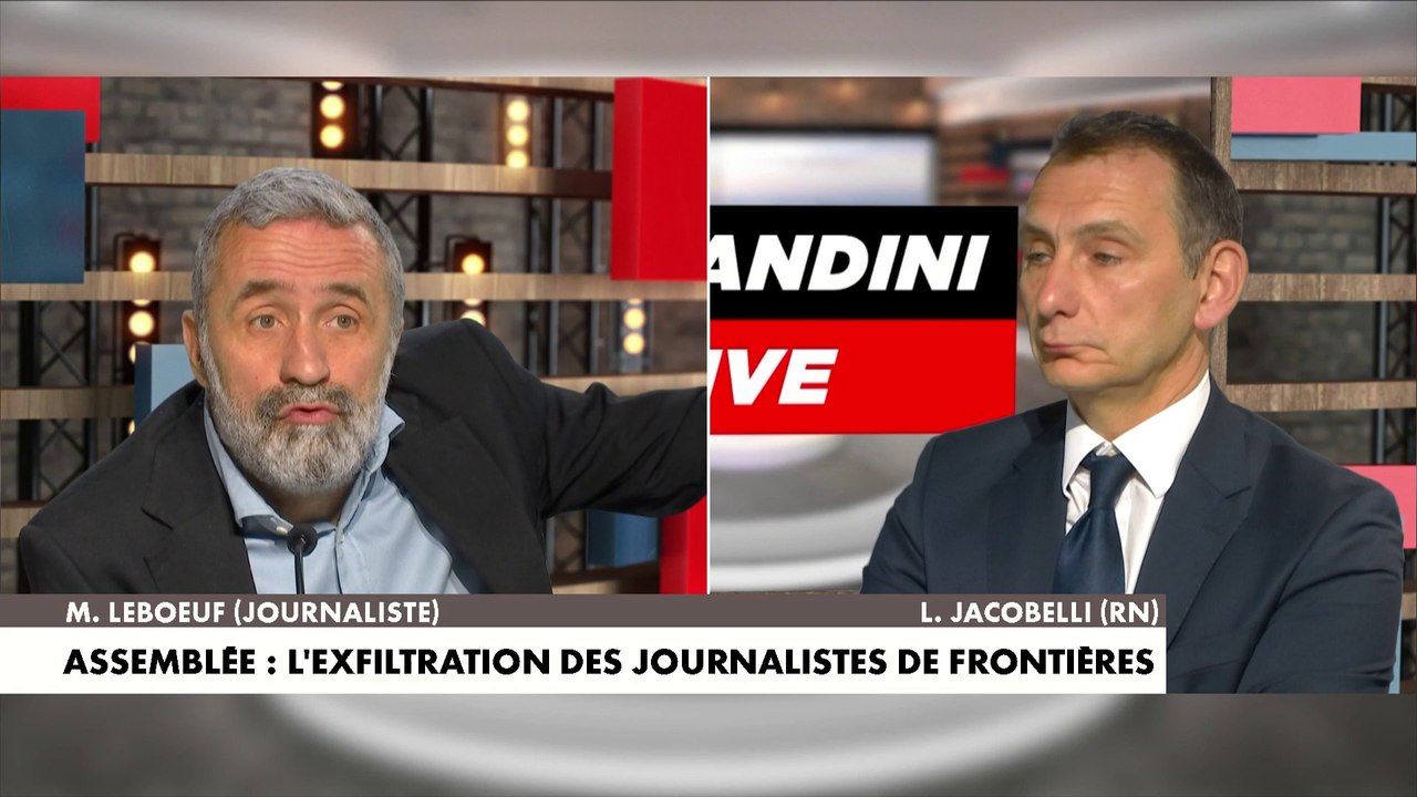 Echange tendu entre Mathias Leboeuf et Laurent Jacobelli à propos de l'exfiltration de «Frontières»
