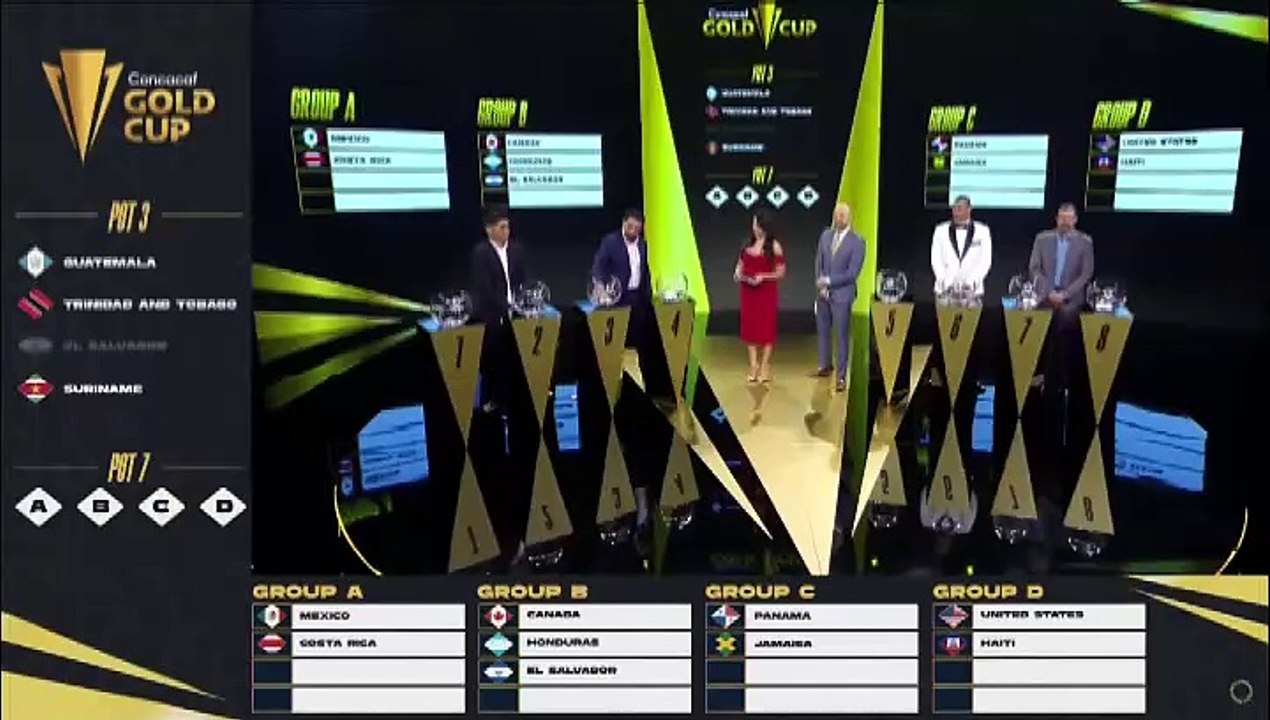 SOCA WARRIORS GOLD CUP DRAW