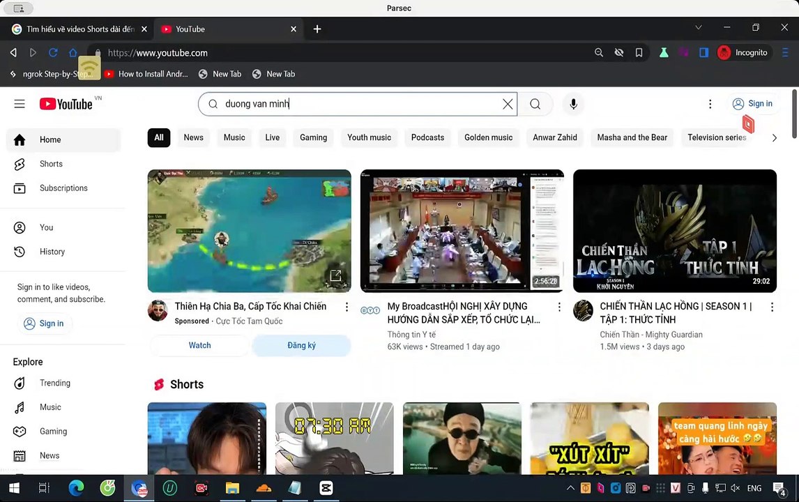Editing Short Videos for YouTube