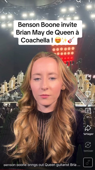 Benson Boone invite Brian May de Queen à Coachella, la classe internationale ! 😍✨🎸