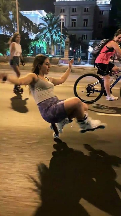 Ce qu'elle fait en roller est dingue