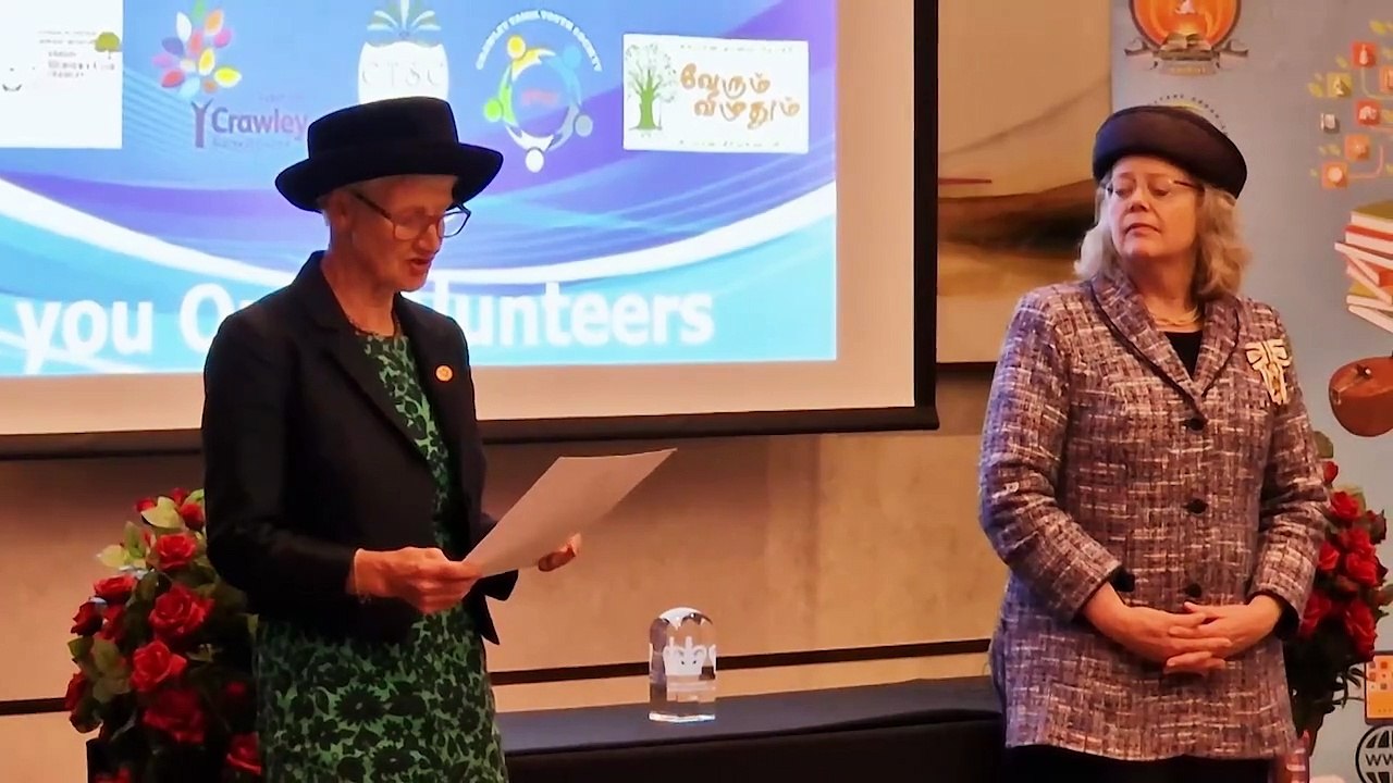 King's Award for Voluntary Service, presented to Tamil Learning Centre Crawley