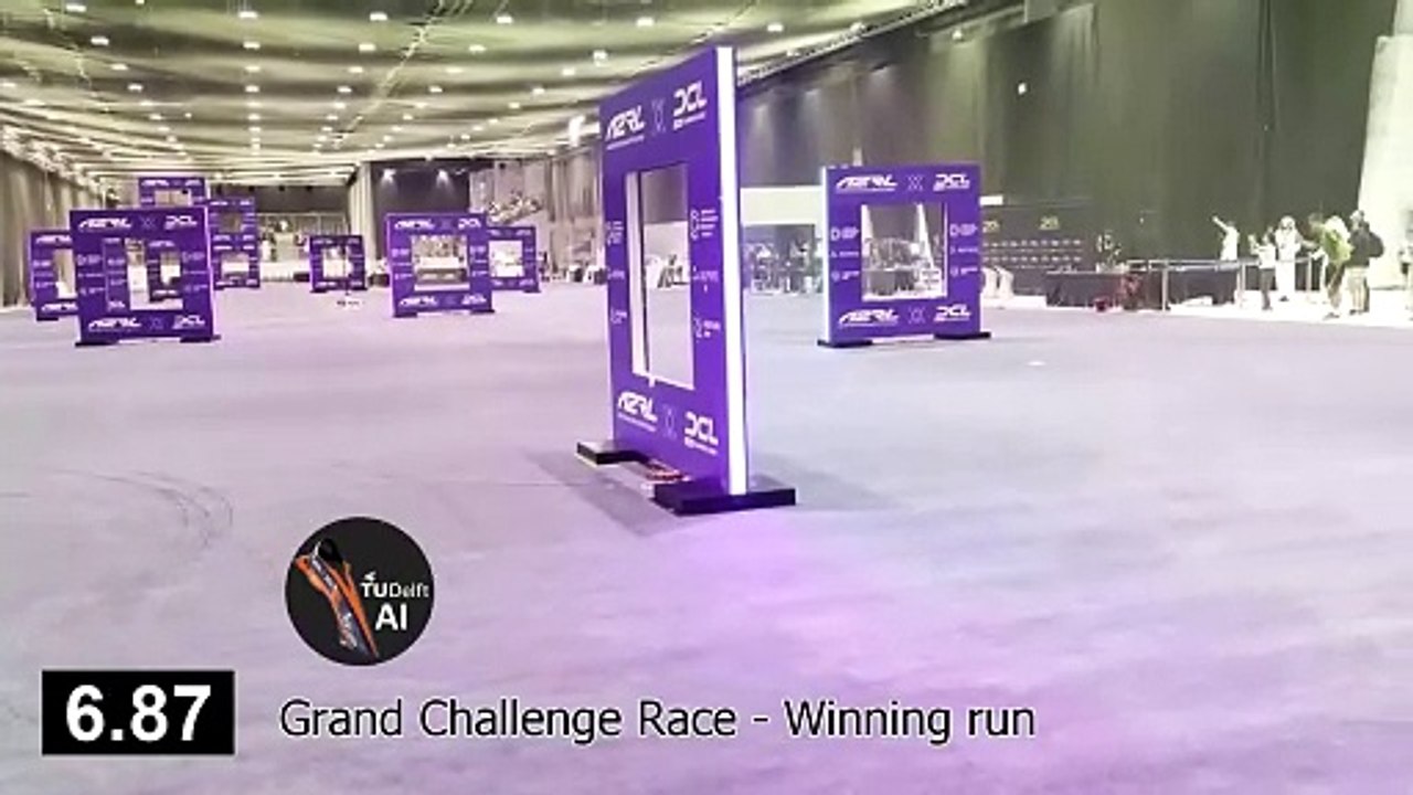 Human pilot and AI raced their drones in Abu Dhabi