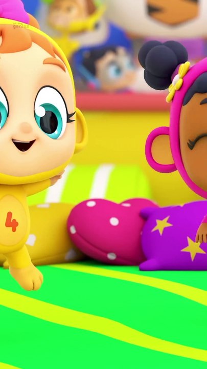 Five Little Monkeys #shorts #nurseryrhymes #babysongs #ohmygenius #cartoonvideos #ytshorts