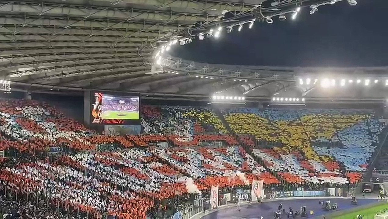 Lazio-Bodo/Glimt: l'incredibile coreografia della Nord!