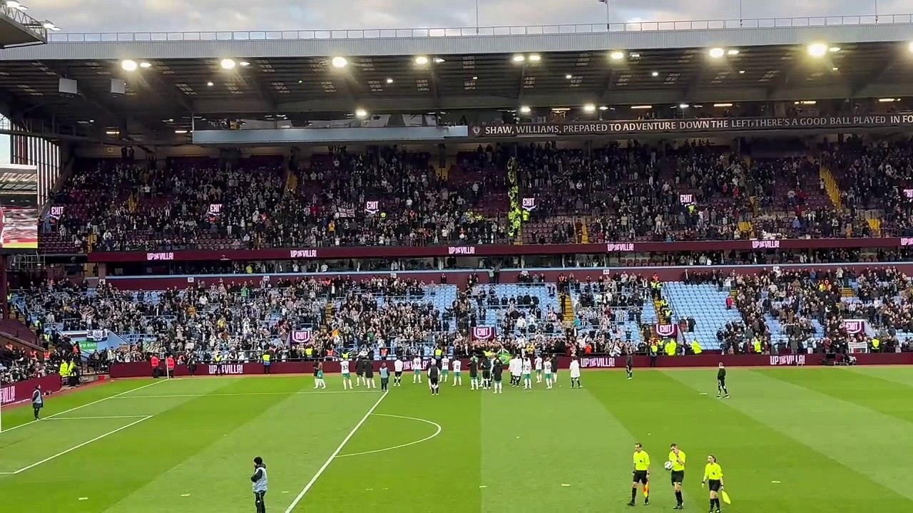 Newcastle United fans loud despite losing to Aston Villa