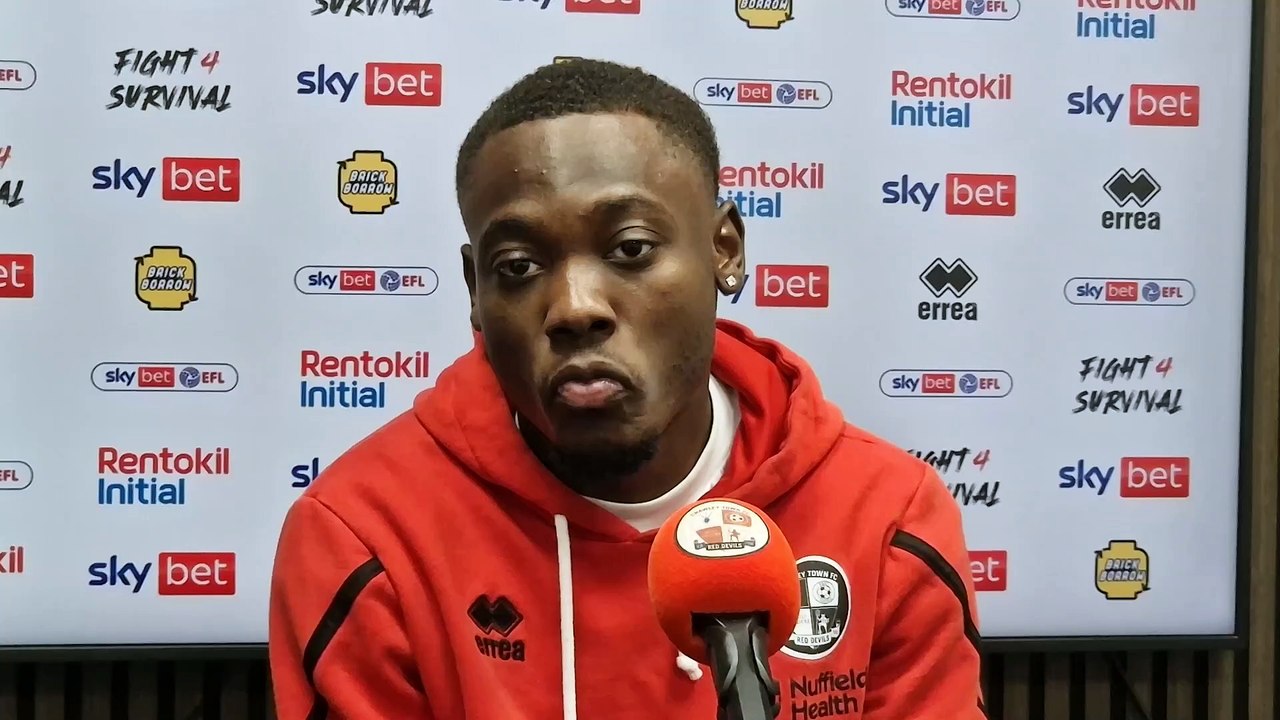 Goal hero Rushian Hepburn-Murphy after Crawley Town's 3-1 win over Exeter City