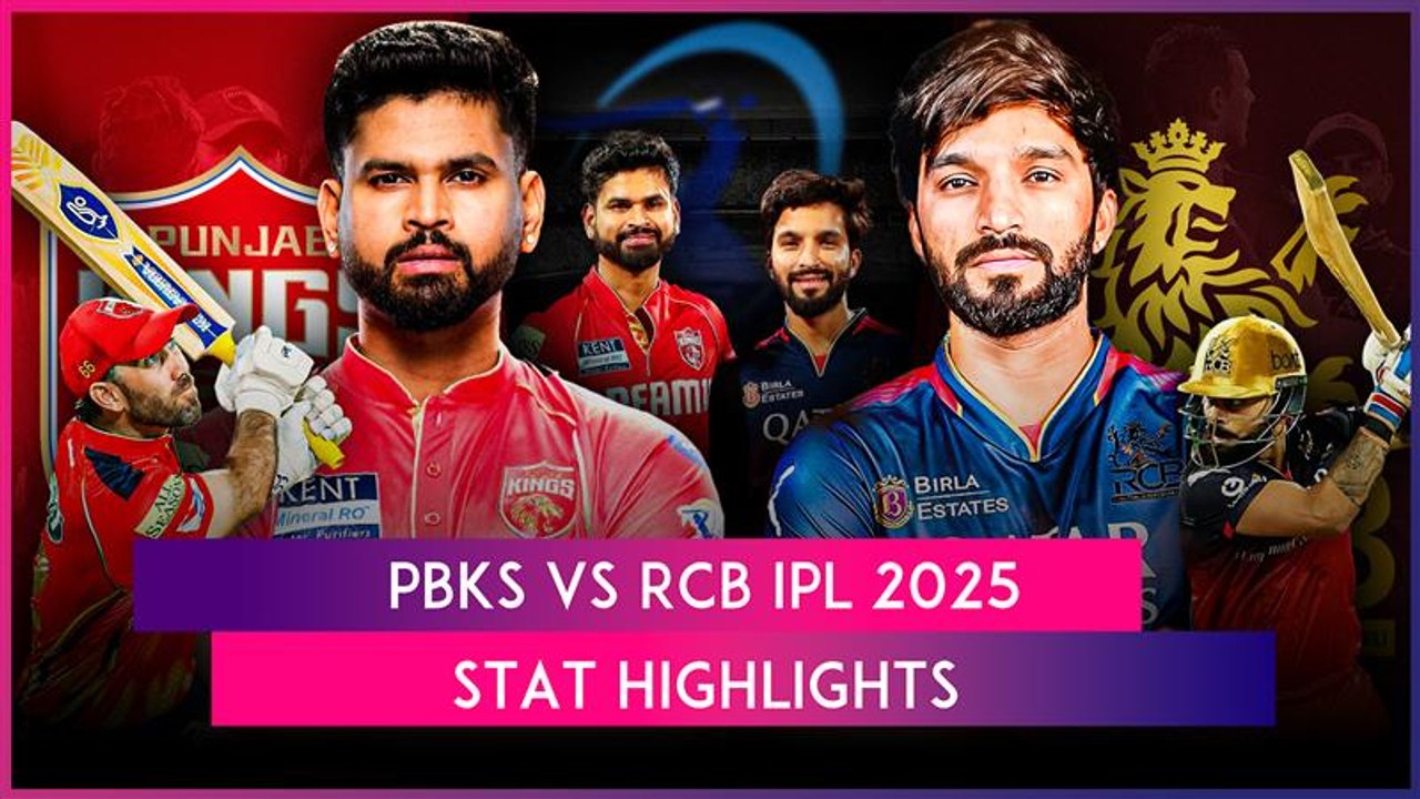 PBKS vs RCB IPL 2025 Stat Highlights: Royal Challengers Bengaluru Register Dominating Victory Over Punjab Kings