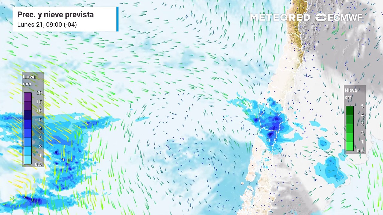 Sistema frontal traería lluvias  al Gran Santiago esta semana