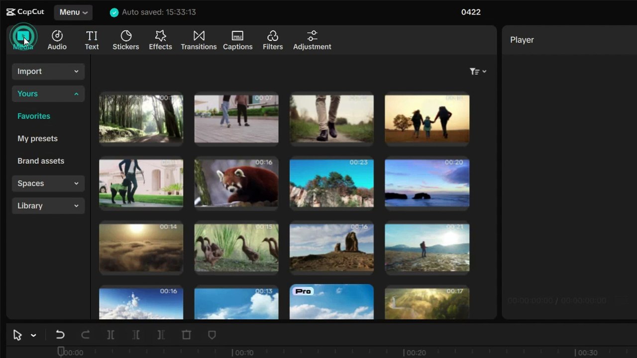 how to put words behind a video on capcut pc