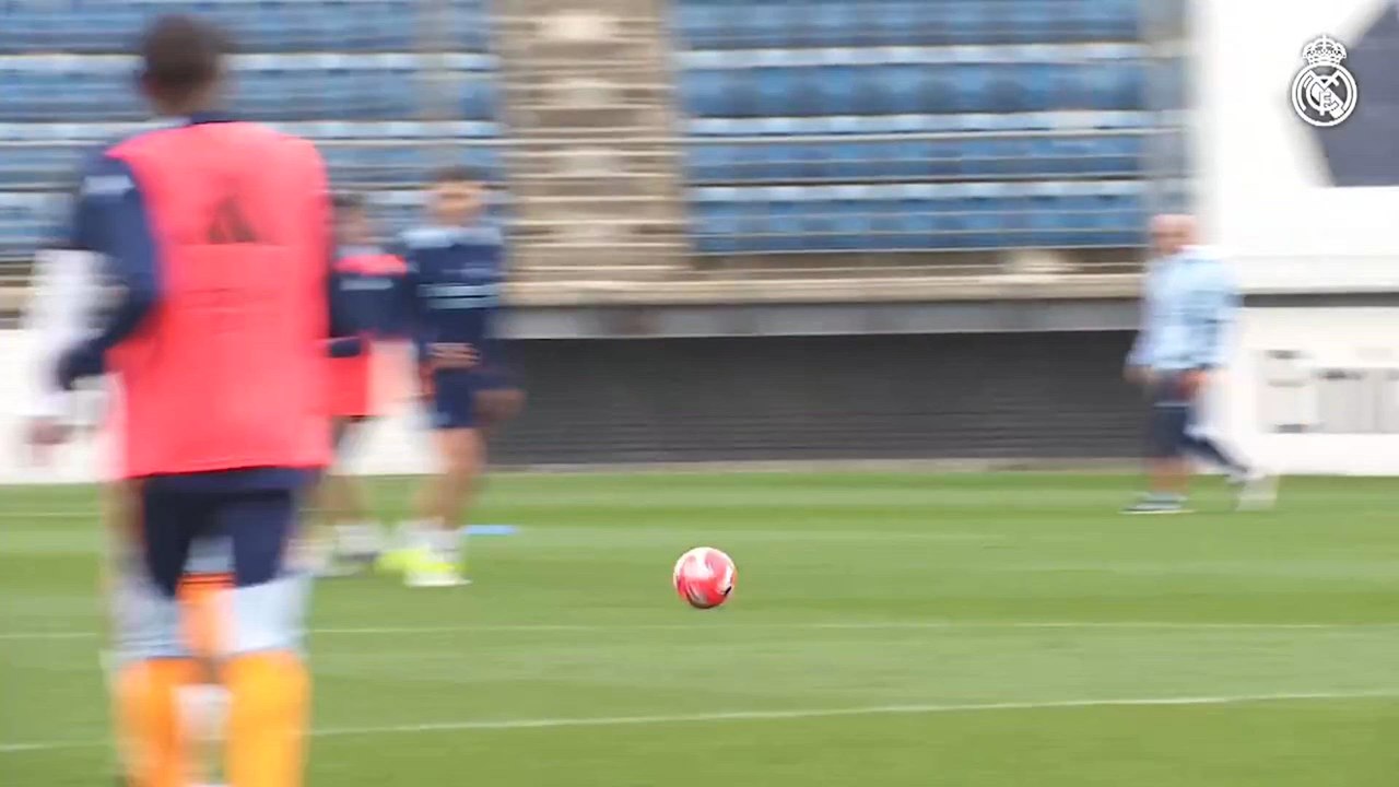 Entrenamiento real Madrid previo al Getafe