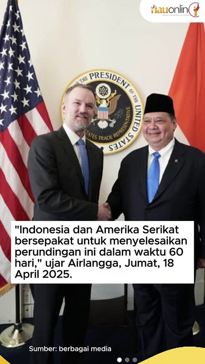 Airlangga Negosiasi Dagang RI-AS Ditarget Selesai