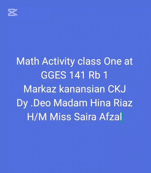 Maths Activity Ideas