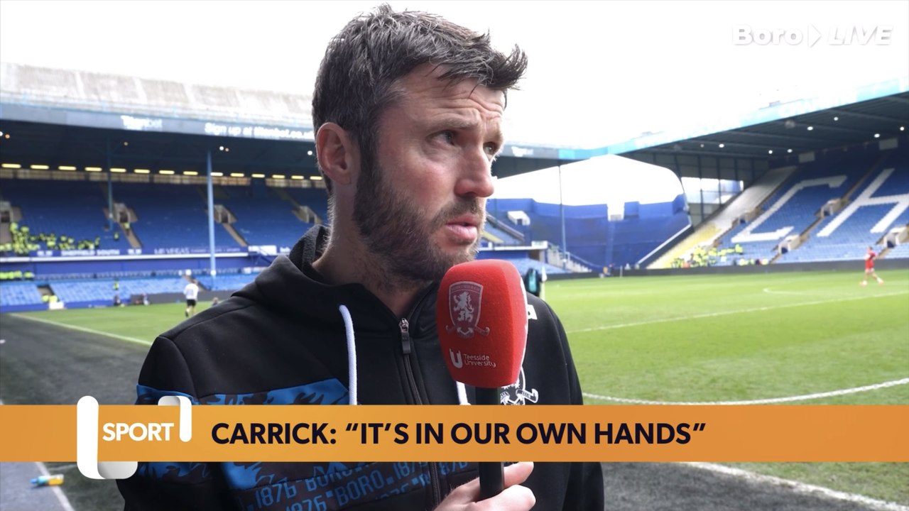 Michael Carrick maintains Boro’s fate is in their “own hands”