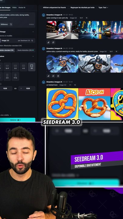 NOUVELLE IA D'IMAGES GRATUITE !! 🖼️ #seedream #dreamina #actusia #iaimage #aiimage #midjourney