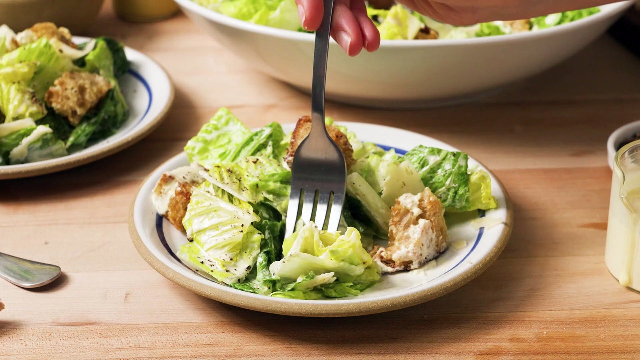 The Key To A Perfect Caesar Salad Is All In The Dressing