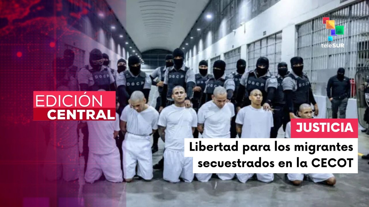 Manifestantes exigen la liberación de los migrantes venezolanos secuestrados en la CECOT